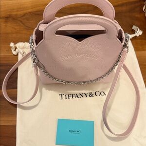 Tiffany & Co. Blush Pink Mini Bag with Silver Chain